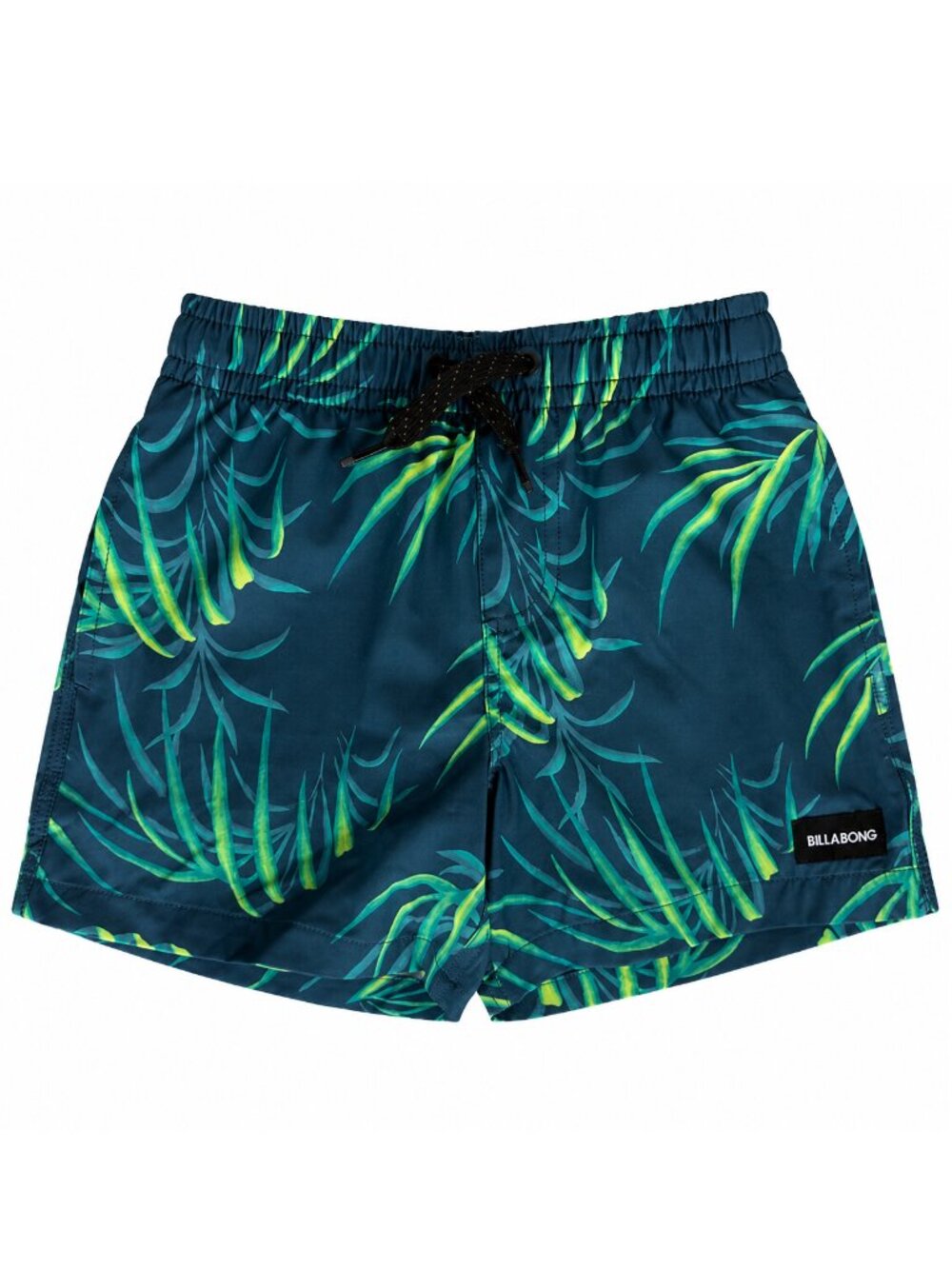 Billabong Boys Lined Swim Shorts Size S 6 Tropical Print Elastic Waist Vacation
